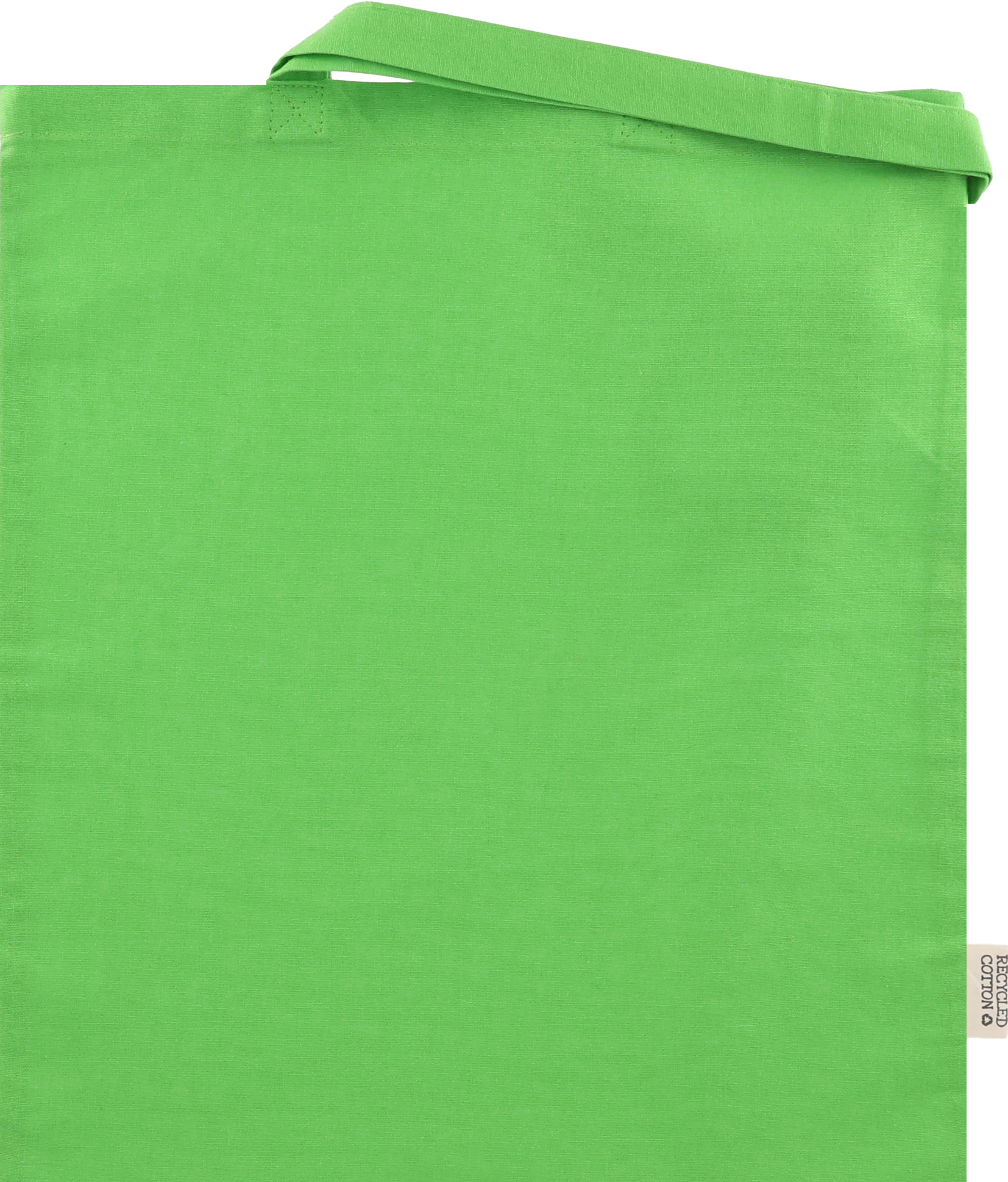 Torba bawełniana z długimi uszami 180g/m2 z materiałów z recyklingu GLEN Jasnozielony 6469829 (3)