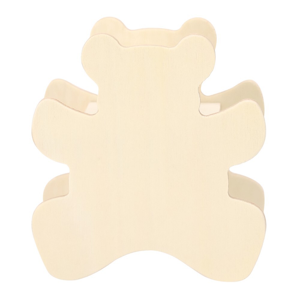 Gadżet reklamowy - Drewniana skarbonka "zwierzątko" do kolorowania, kredki