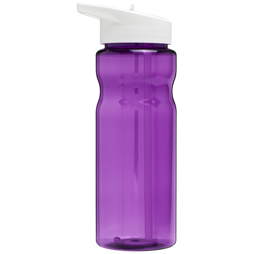 Bidon H2O Base® o pojemności 650 ml z wieczkiem z słomką Fioletowy-Biały 21004913 (3)