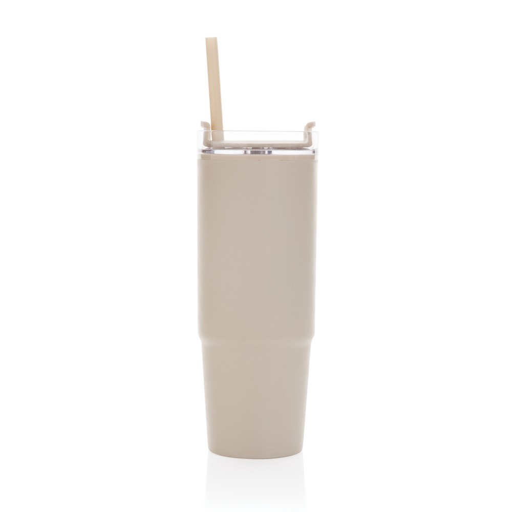 Kubek podróżny 900 ml Tana, plastik z recyklingu Beżowy P437.1019 (4)