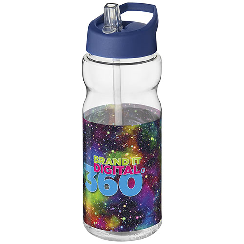 Bidon H2O Active® Base Tritan™ o pojemności 650 ml z dzióbkiem Przezroczysty klarowny-Niebieski 21043709 (1)
