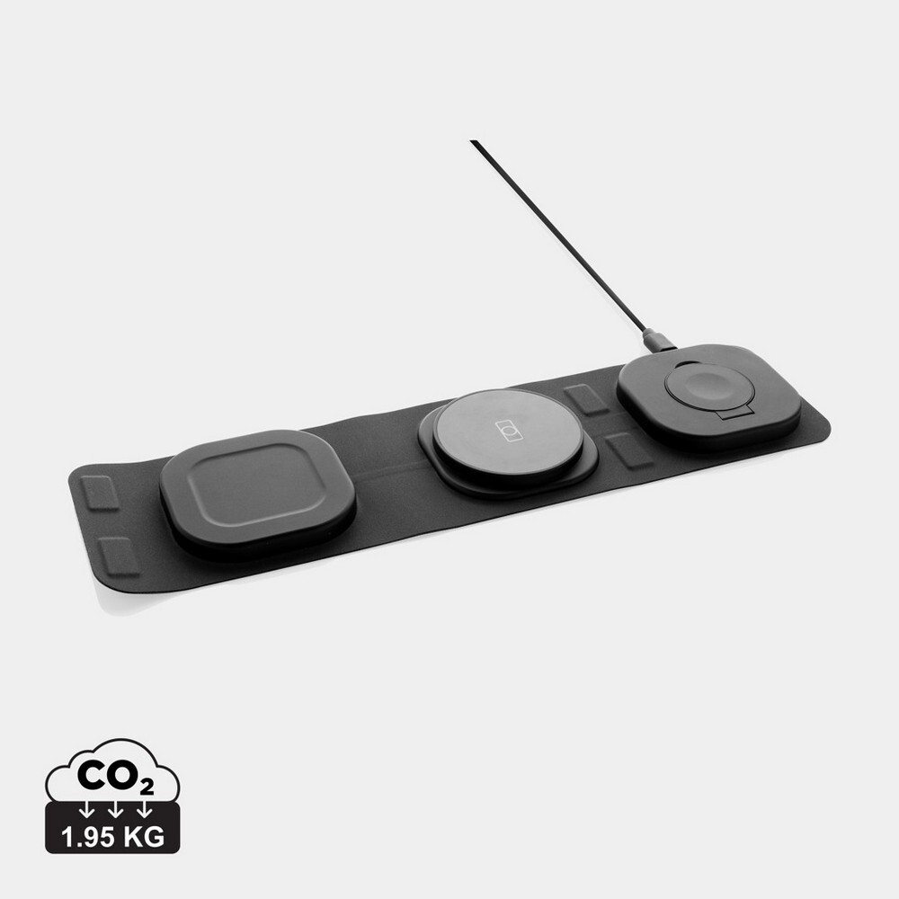 Gadżet reklamowy - Ładowarka bezprzewodowa 3 w 1 15W Swiss Peak