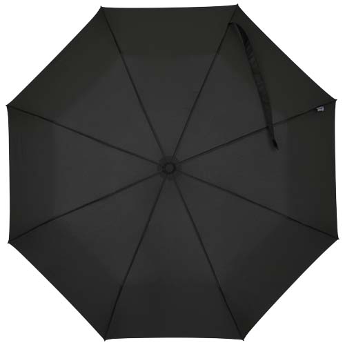Składany parasol Agnes 21 cali z funkcją automatycznego otwierania, wykonany z tworzywa RPET Czarny 13015790 (2)