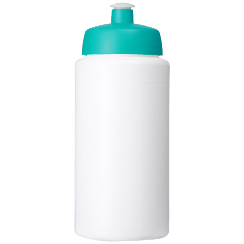 Bidon Baseline® Plus o pojemności 500 ml ze sportowym wieczkiem i uchwytem Biały-Akwamarynowy 21068705 (2)