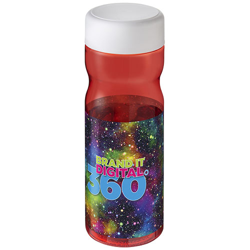 Bidon H2O Active® Base Tritan™ o pojemności 650 ml z zakrętką Czerwony-Biały 21043802 (1)