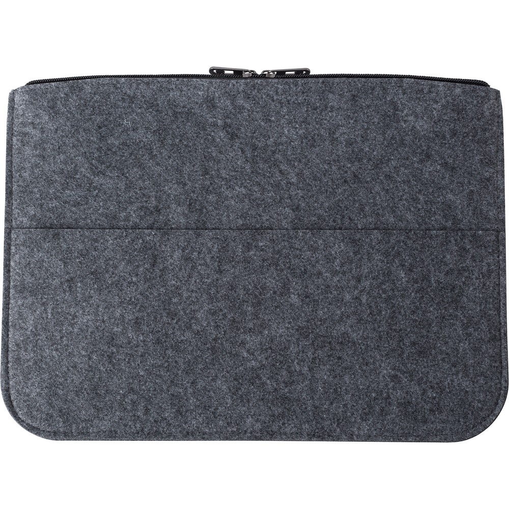 Etui na laptopa 14" z filcu RPET, teczka na dokumenty Szary V1256-19 (2)