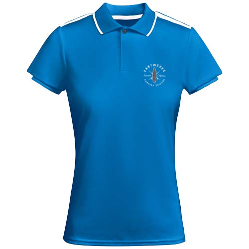Tamil sportowa koszulka damska polo z krótkim rękawem Królewski niebieski-Biały R04098C2 (1)