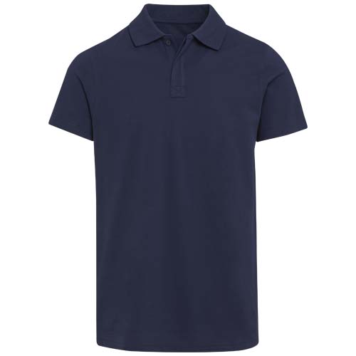 Graphite organiczna koszulka polo unisex o gramaturze 180 g/m², z krótkim rękawem i certyfikatem OCS Granatowy 3955955A (2)