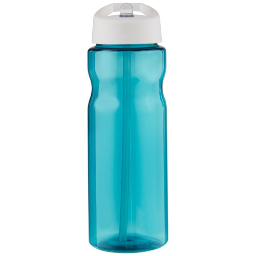 Bidon H2O Base® o pojemności 650 ml z wieczkiem z słomką Turkusowy niebieski-Biały 21004956 (2)