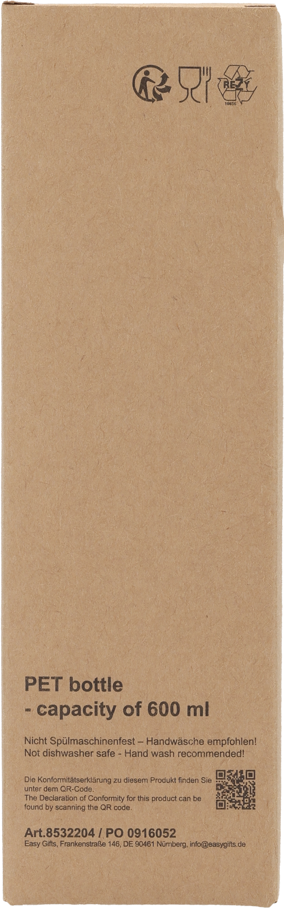 Butelka PET soft touch READING 550 ml Niebieski 532204 (11)