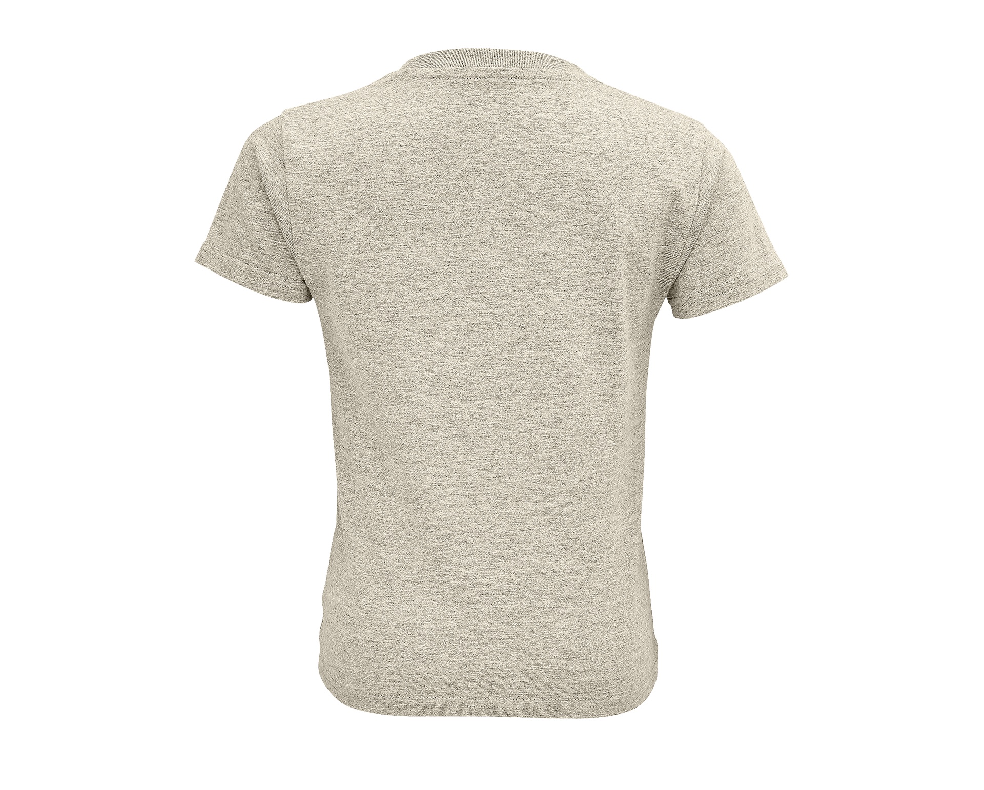 T-shirt Dziecięcy Krótki Rękaw Bawełna Organiczna Heather Beige L03580-544951 (1)