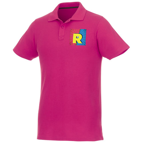 Helios - koszulka męska polo z krótkim rękawem Magenta 38106210 (1)