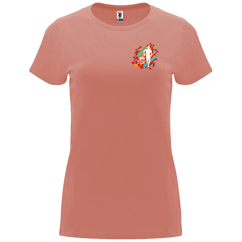 Capri koszulka damska z krótkim rękawem Clay Orange R66833K5 (1)