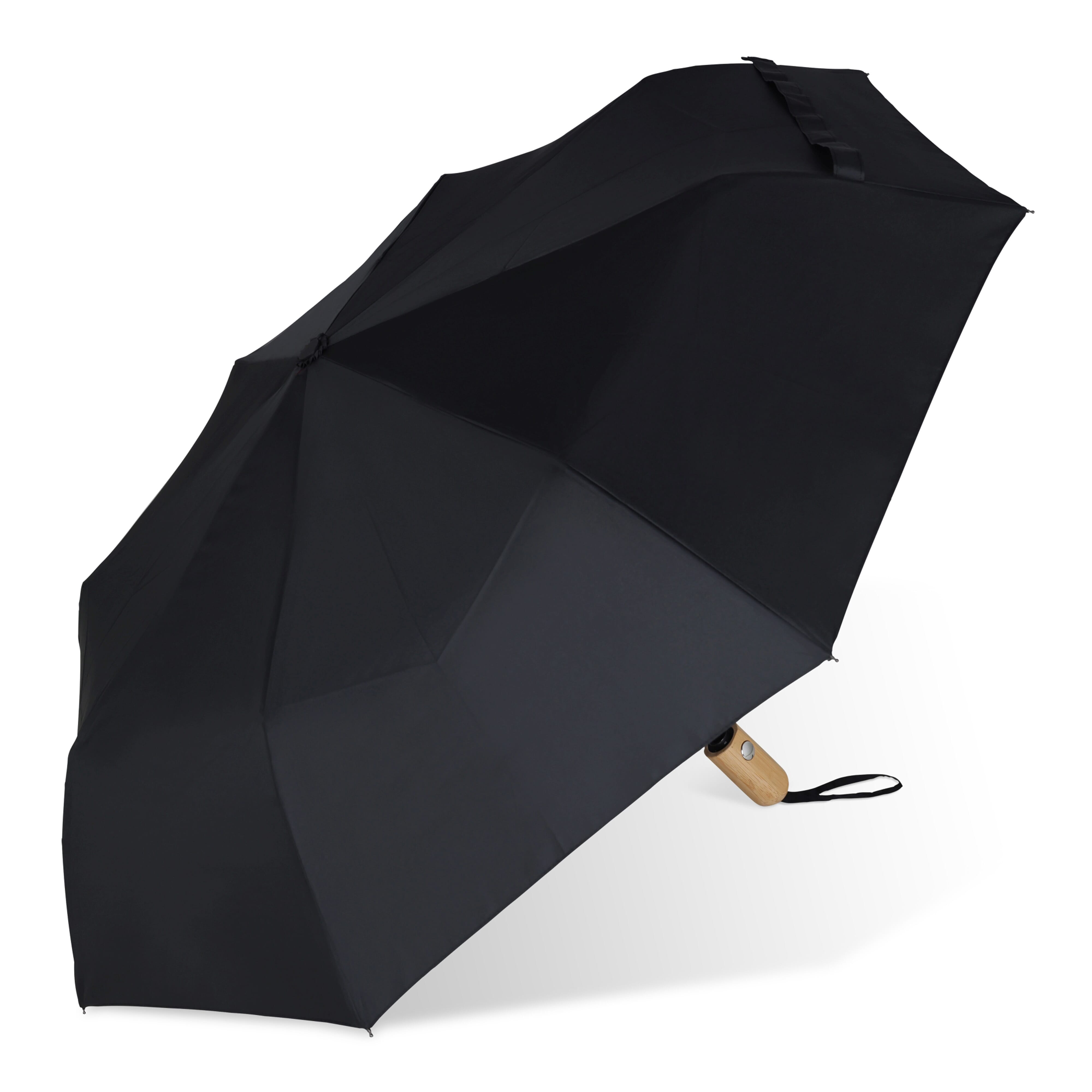 Gadżet reklamowy - Składany parasol 21” z plastiku z recyklingu automatycznie otwierany