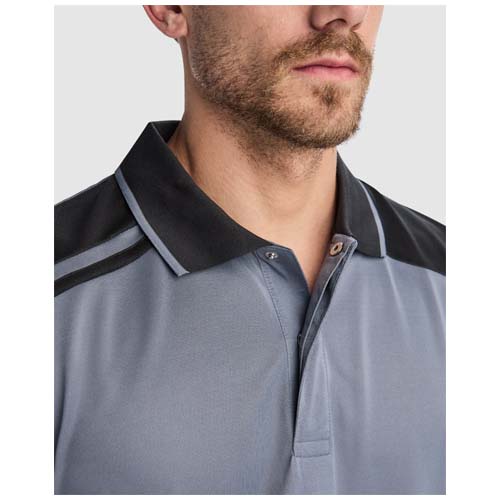 Samurai 160 g/m2 antybakteryjna koszulka polo unisex z krótkim rękawem  Granatowy-Królewski niebieski R8410E31 (3)
