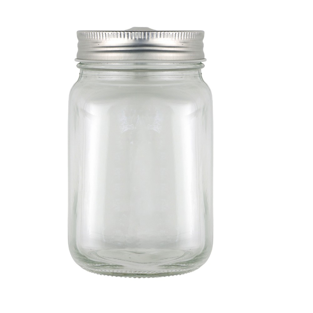 Słoik do picia 480 ml ze słomką Neutralny V8485-00 (5)