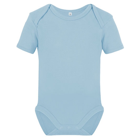 Body Niemowlęce Krótki Rękaw Bawełna Organiczna Powder Blue X11120-599073 