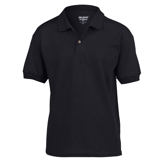 Polo Mlodziezowe Klasyczne DryBlend Odprowadzajace Wilgoc Black G8800K-507829 