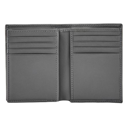 Składany portfel na karty Double B Saffiano Grey Szary HLF526H (4)
