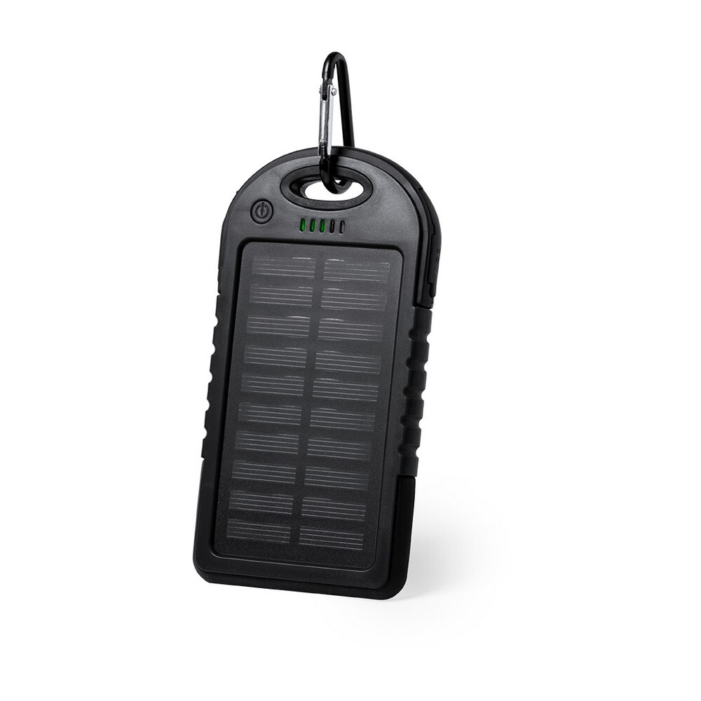 Gadżet reklamowy - Wodoodporny power bank 4000 mAh, ładowarka słoneczna