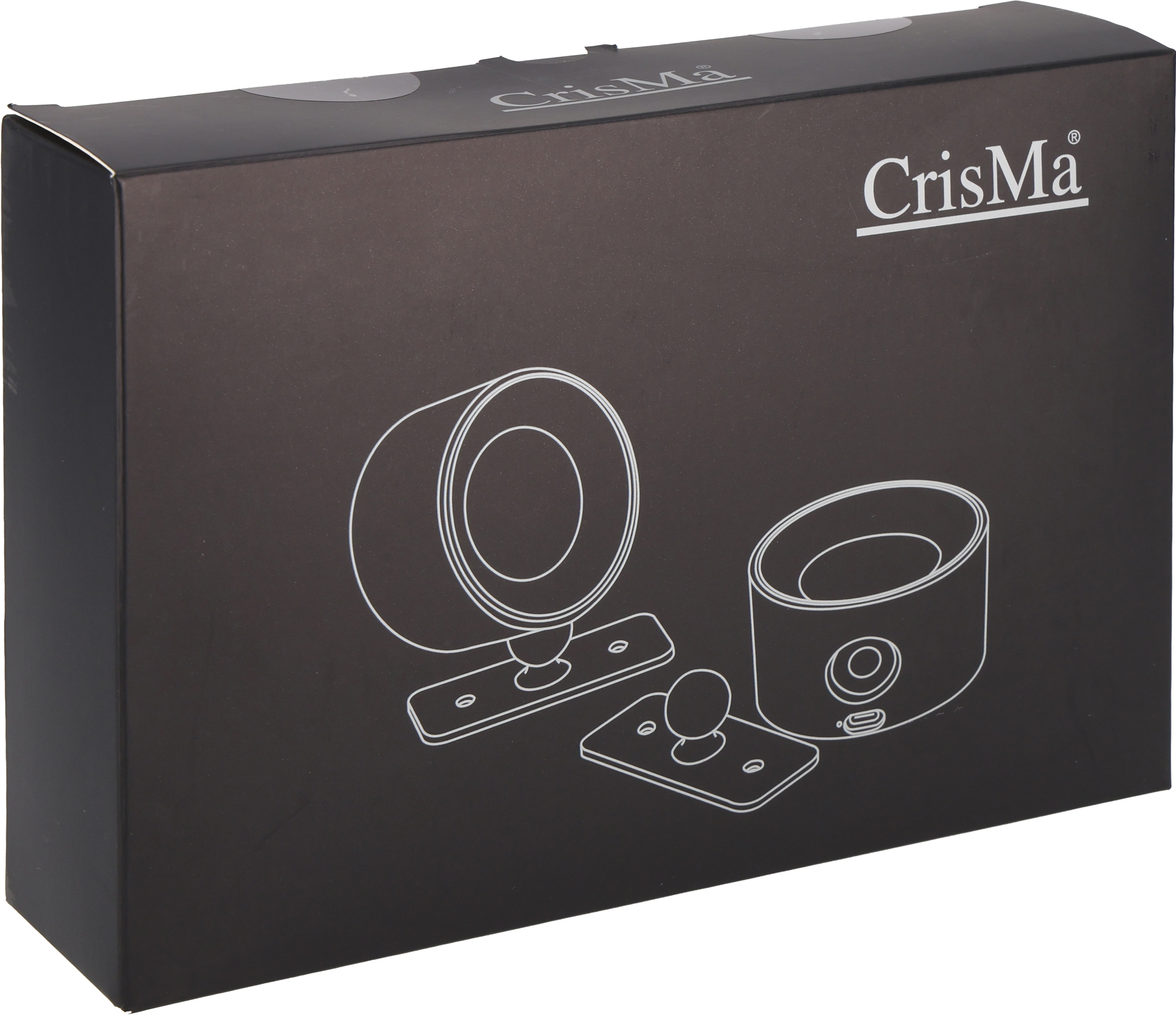 Lampy ścienne 2 szt. CrisMa HEDWIG Czarny 9488003 (7)