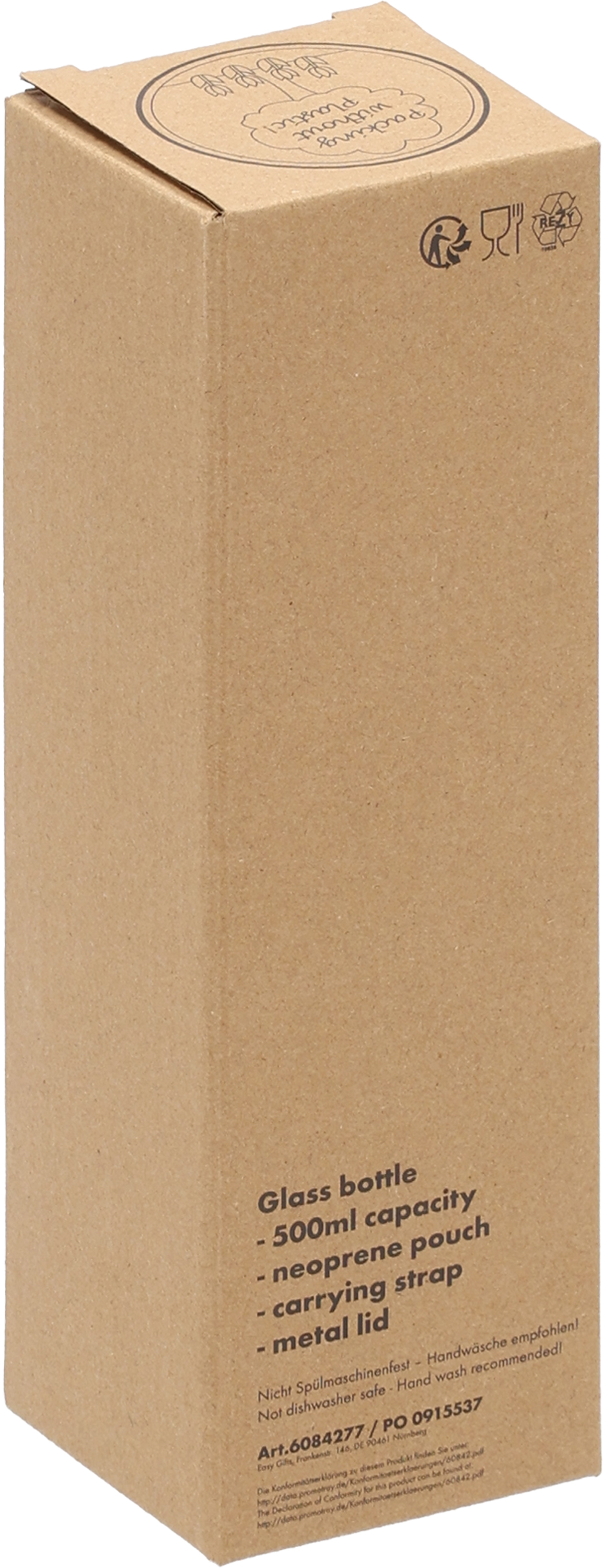 Butelka szklana KLAGENFURT 500 ml Granatowy 084244 (9)