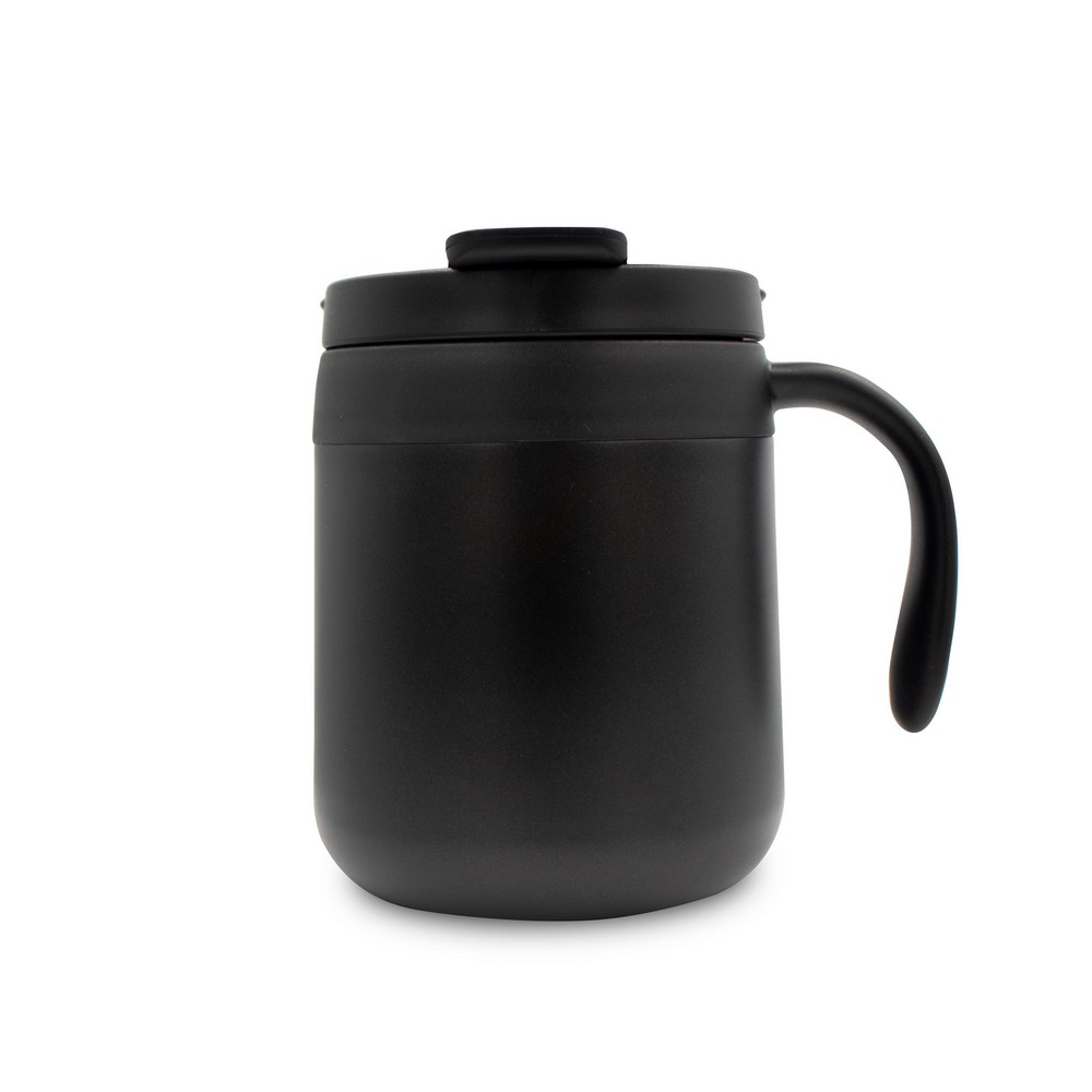 Kubek termiczny 400 ml z rączką | Wyatt Czarny V4838-03 (3)