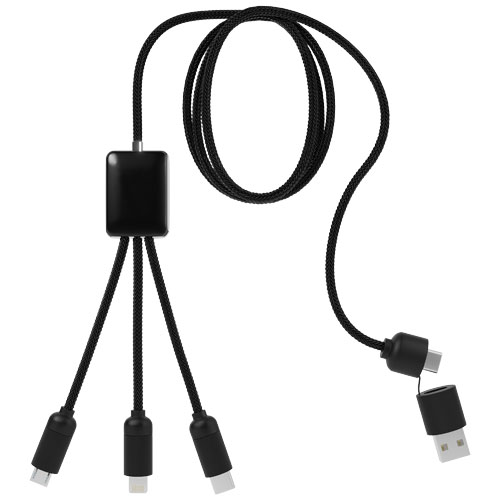 SCX.design C28 długi kabel do łądowania 5 w 1 Czarny-Biały 2PX06490 (3)