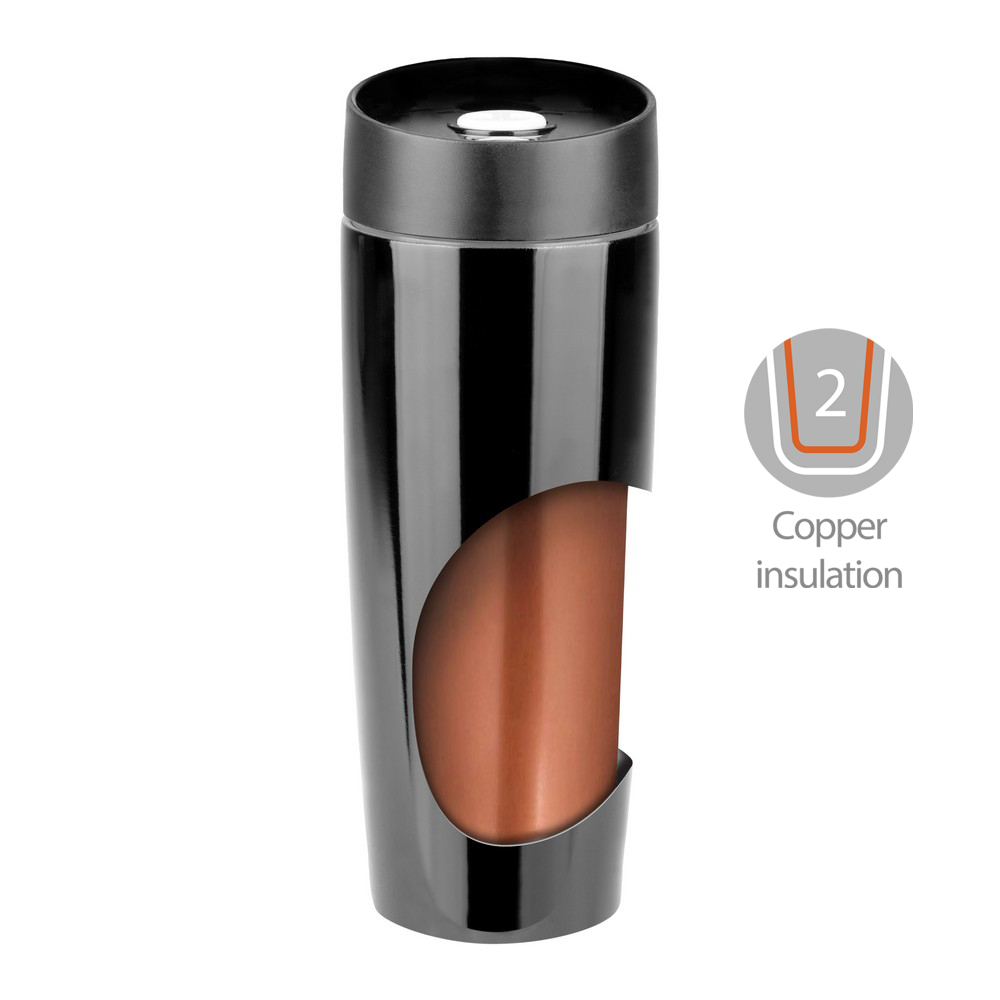 Kubek termiczny 375 ml Air Gifts | Lottie Biały V4992-02 (1)
