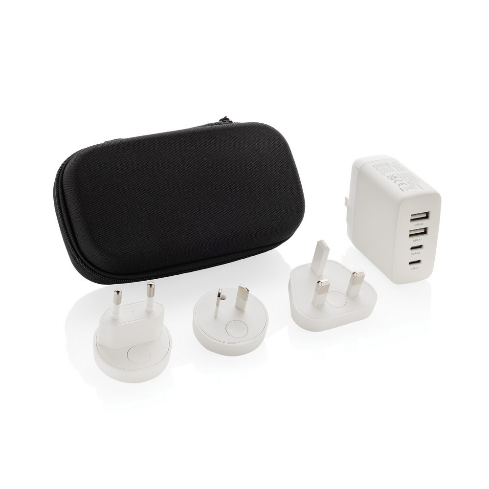Gadżet reklamowy - Ładowarka ścienna, adapter podróżny USB-C TravelCharge Pro RCS