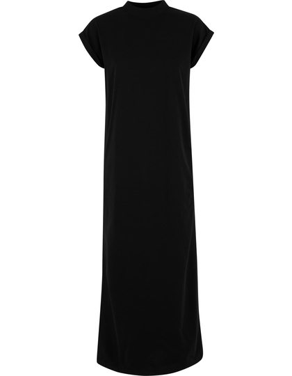 Sukienka Długa Rozszerzane Ramiona Bawełna Poliester Black BY415-992763 (2)