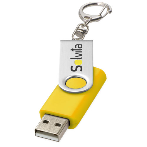 USB Rotate z brelokiem Żółty 1Z40011M (1)
