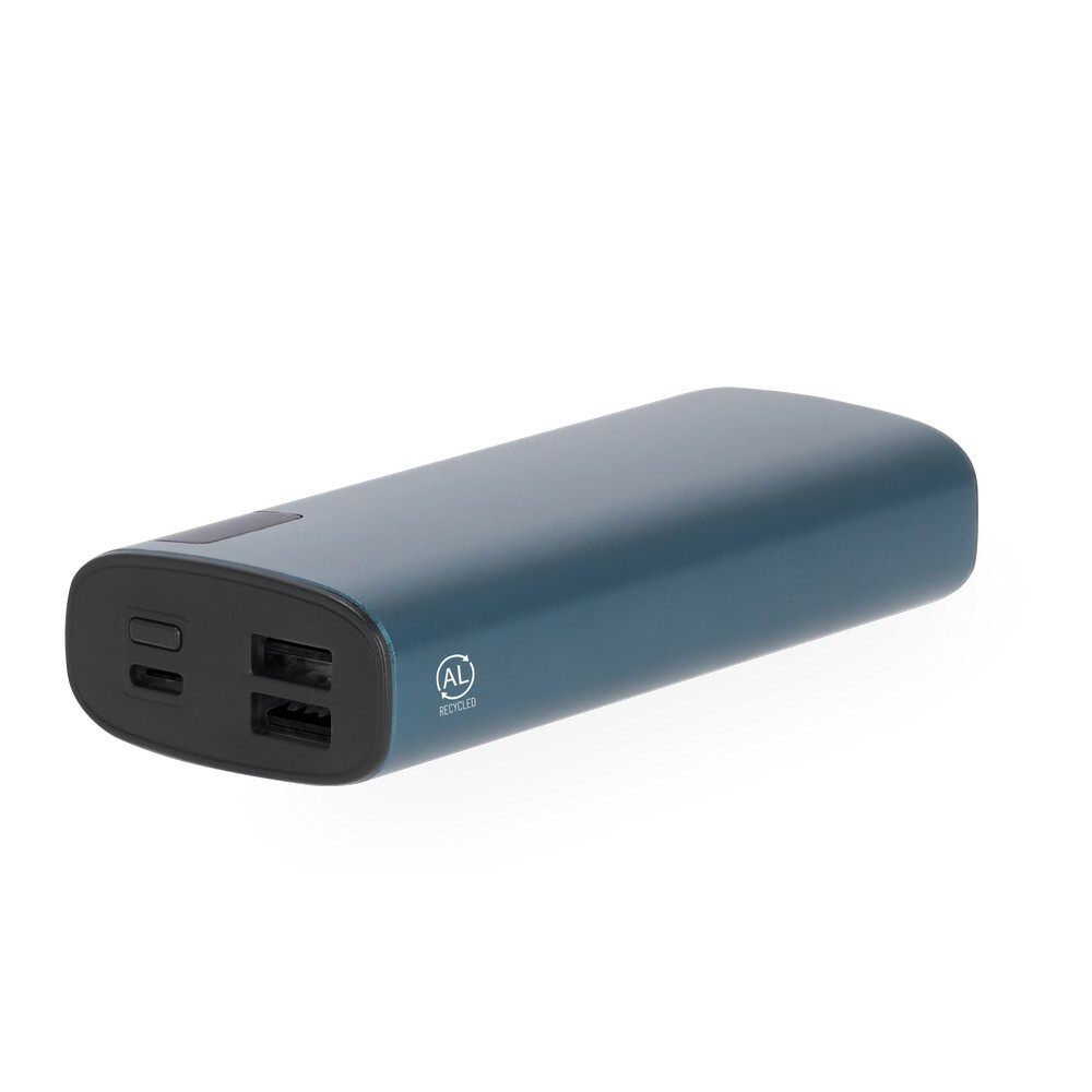Gadżet reklamowy - Power bank 10000 mAh z aluminium z recyklingu