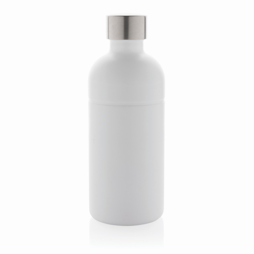 Butelka sportowa 800 ml Soda do napojów gazowanych, stal nierdzewna z recyklingu Biały P435.803 (1)