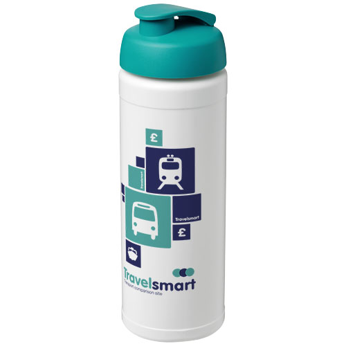 Bidon Baseline® Plus o pojemności 750 ml z wieczkiem zaciskowym Biały-Akwamarynowy 21007005 (1)