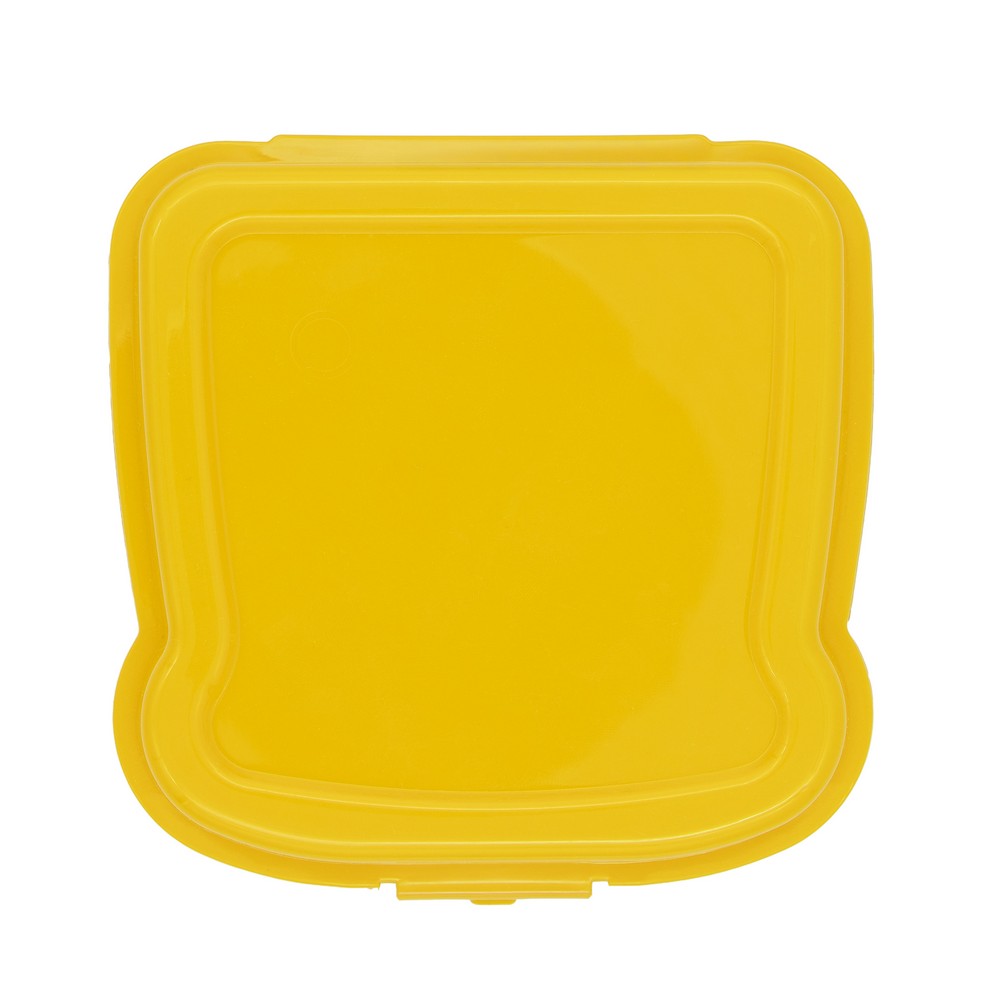 Pudełko śniadaniowe "kanapka" 450 ml | Saffo żółty VA919-08 (3)