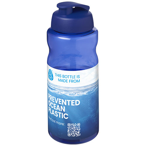 H2O Active® Eco Big Base bidon z wieczkiem zaciskowym o pojemności 1 litra Niebieski-Niebieski 21017892 (1)