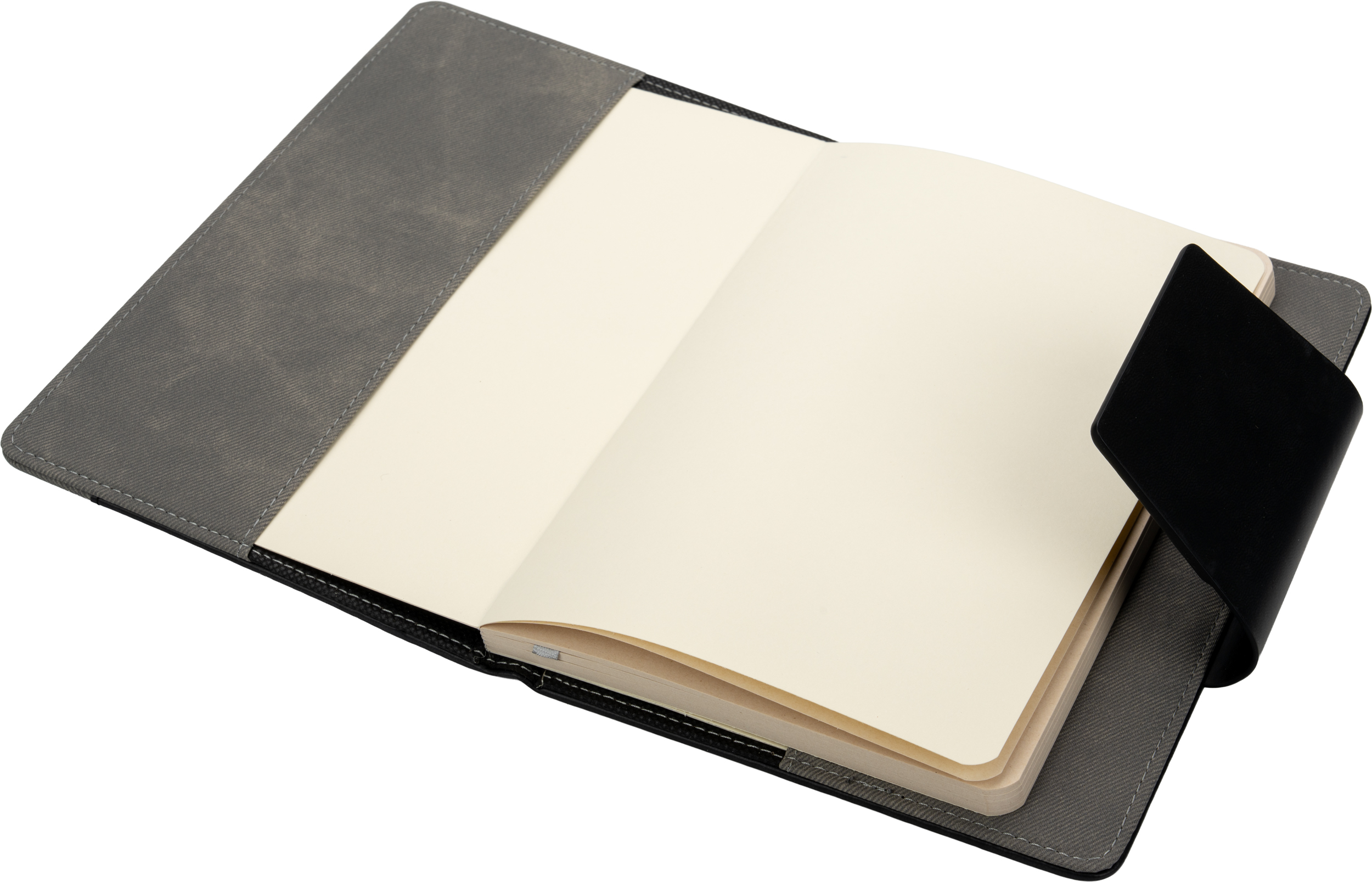 Notes A5 w linie z PU z recyklingu ASUNCION Ciemnoszary 422977 (2)
