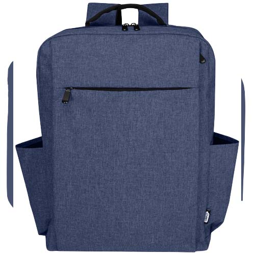 Libra plecak na laptopa o przekątnej 15 cali o pojemności 15 l wykonany z materiałów z recyclingu z certyfikatem GRS Melanż granatowy 13008455 (2)