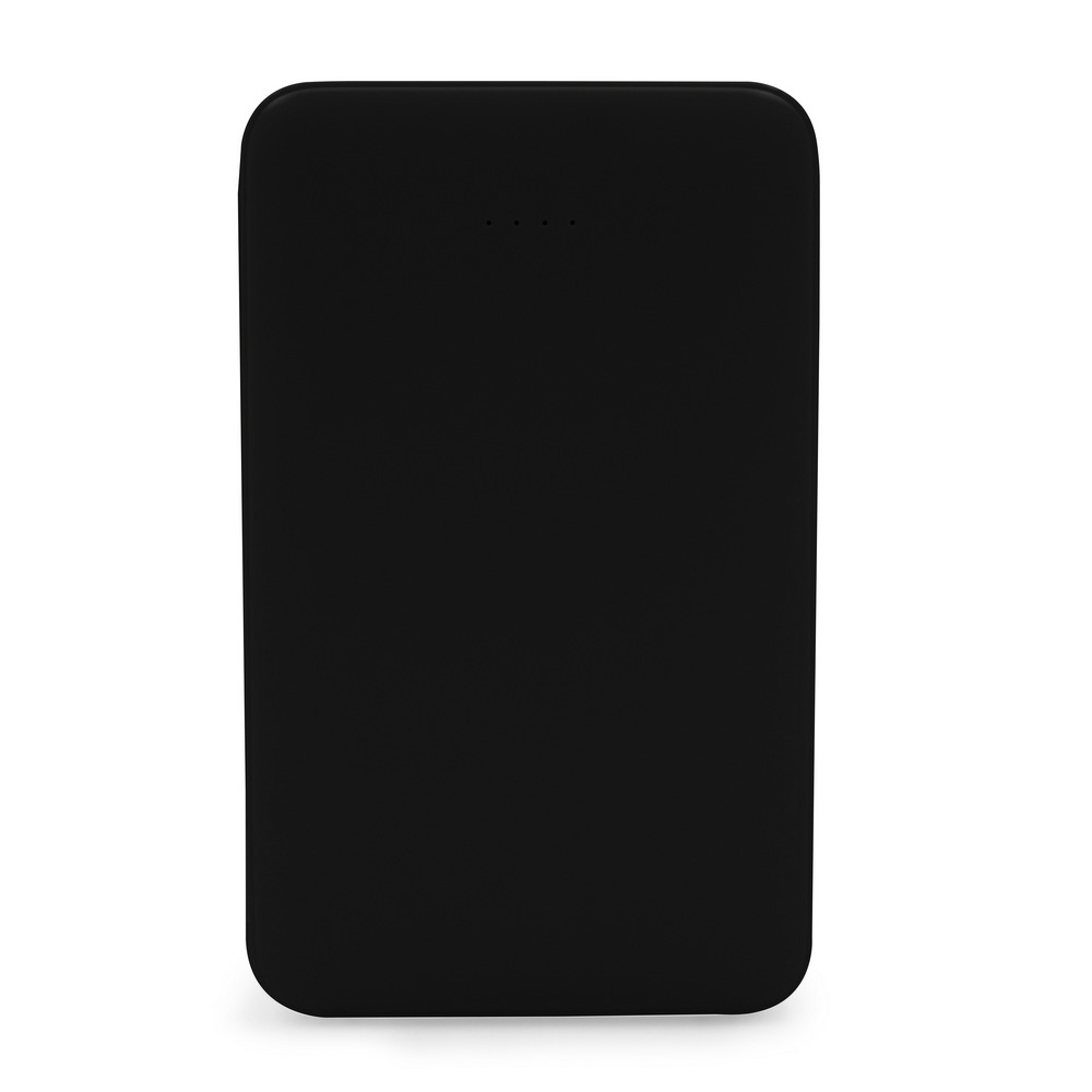 Power bank 5000 mAh ze zintegrowanymi kablami, adapter w komplecie | Presley Czarny V0905-03 (8)