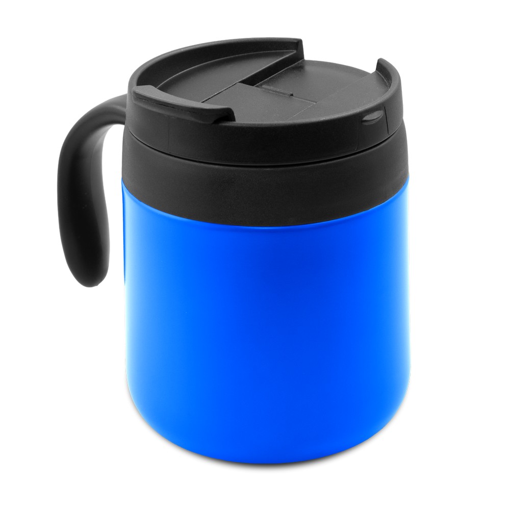 Kubek termiczny 400 ml z rączką | Wyatt Niebieski V4838-11 