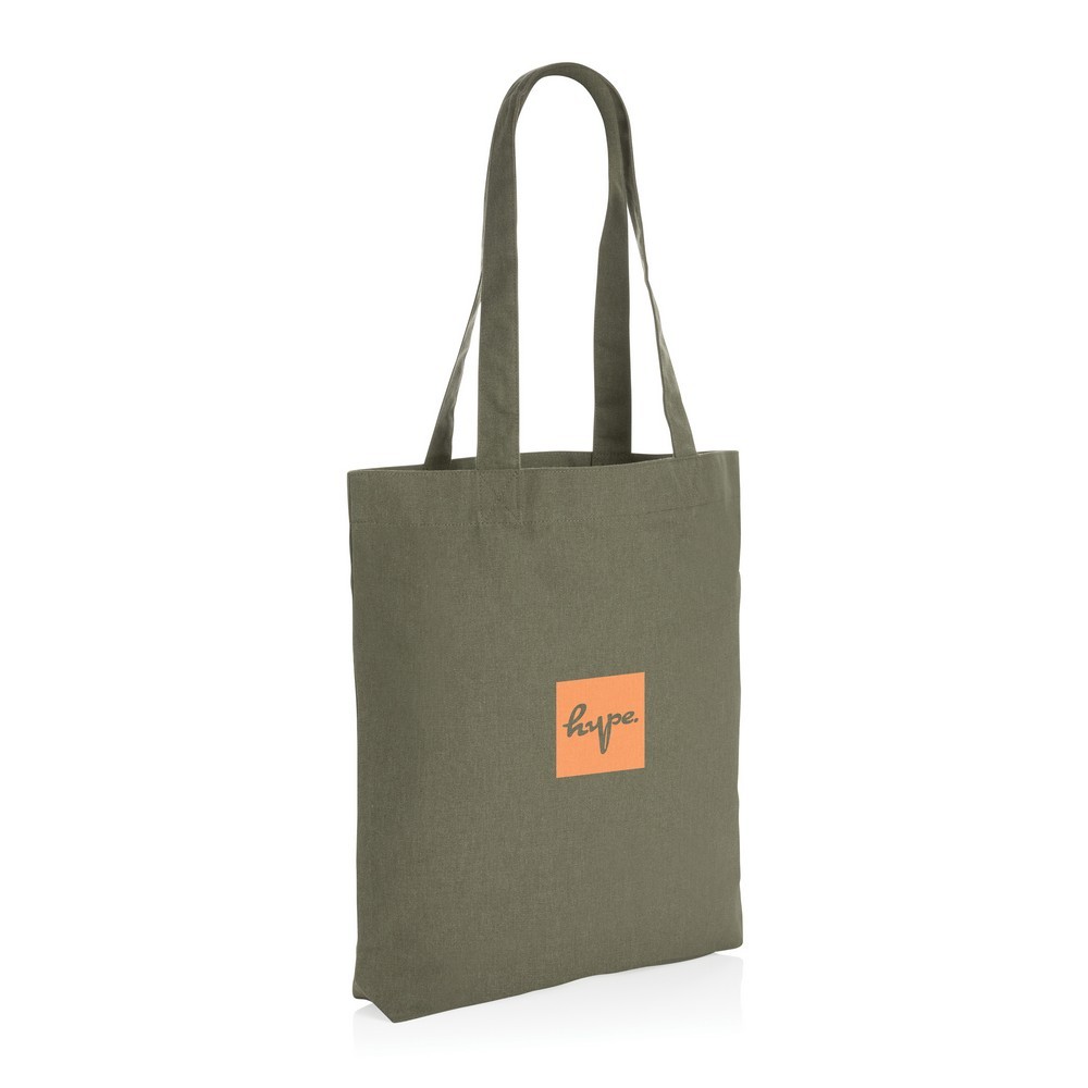 Torba na zakupy AWARE™, bawełna z recyklingu Zielony P762.937 (2)