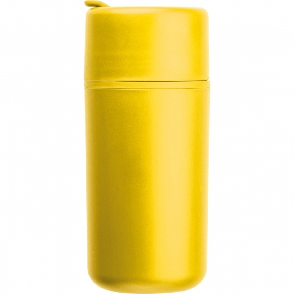 Kubek z podwójnymi ściankami GENOA 500 ml żółty 535408 (2)