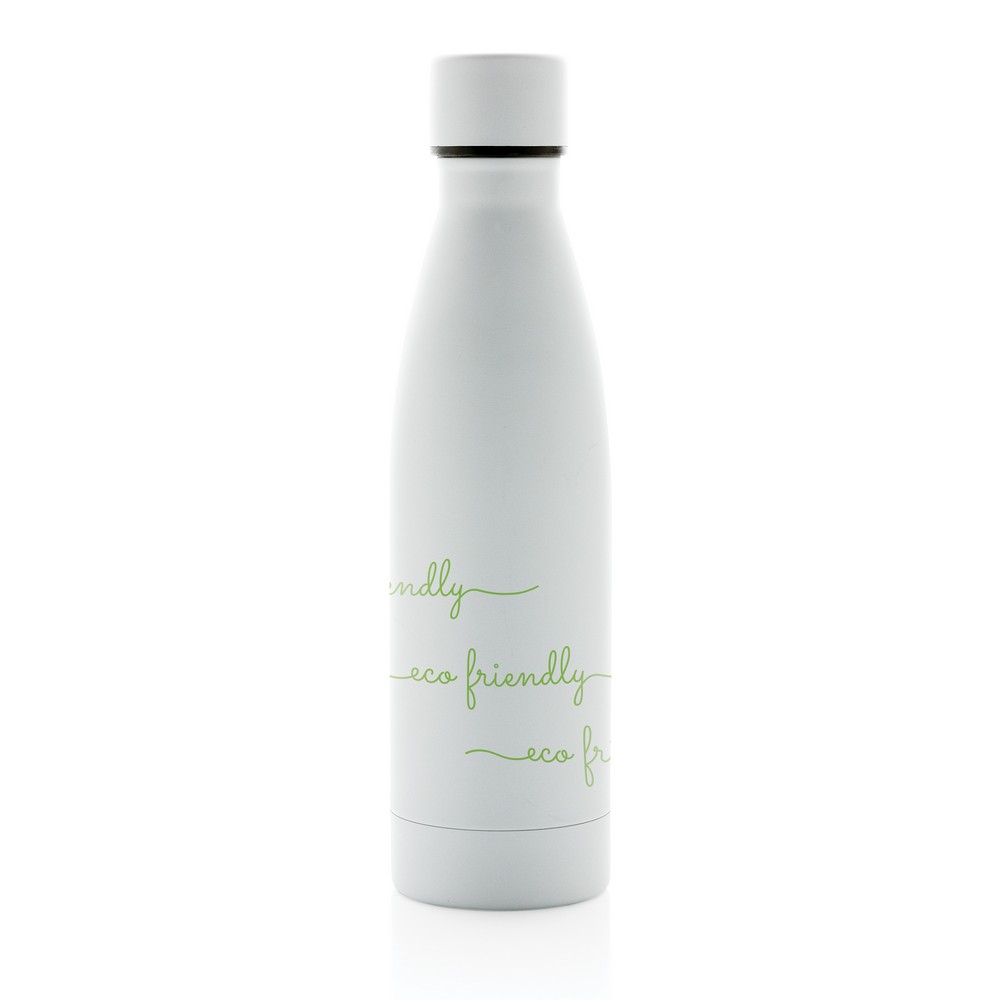 Butelka termiczna 500 ml, stal nierdzewna z recyklingu Biały P433.273 (5)