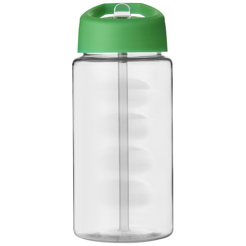 Bidon H2O Bop o pojemności 500 ml z wieczkiem z dzióbkiem Przezroczysty-Zielony 21088302 (2)