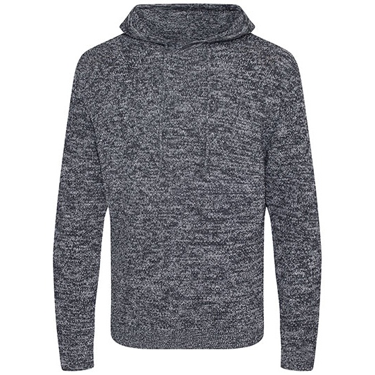 Bluza Klasyczna Dzianinowa z Recyklingu - Charcoal & Black Heather Grey EA080-496462 