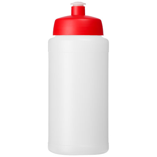Bidon Baseline® Plus o pojemności 500 ml z wieczkiem sportowym Przezroczysty-Czerwony 21068818 (2)