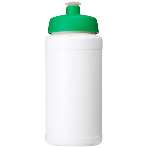 Bidon Baseline® Plus o pojemności 500 ml z wieczkiem sportowym Biały-Zielony 21068806 (2)
