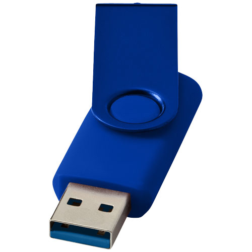 Rotate metaliczny pendrive wyposażony w interfejs USB 3.0 Królewski niebieski 1Z50853N 