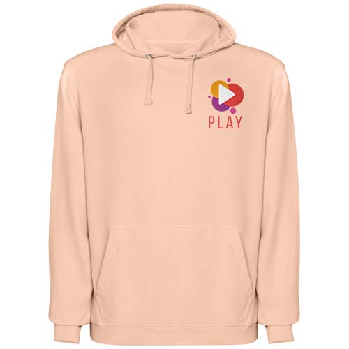 Laguna bluza unisex z kapturem Jasny pomarańczowy R2204E40 (1)